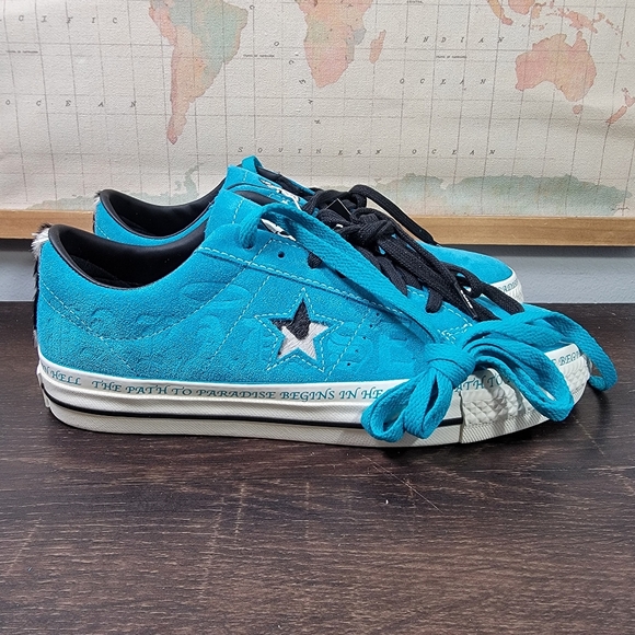 BRAND NEW Converse One Star Pro Ox Sean Pablo Rapid Teal Men Sz 8.0 Women Sz 9.5 - Picture 5 of 9